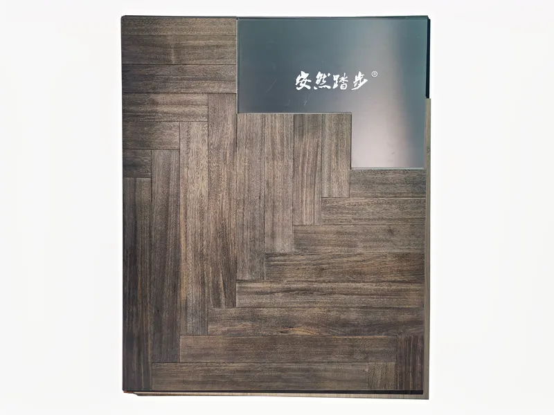 Anrantabu herringbone planks in black walnut with natural wax oil finish