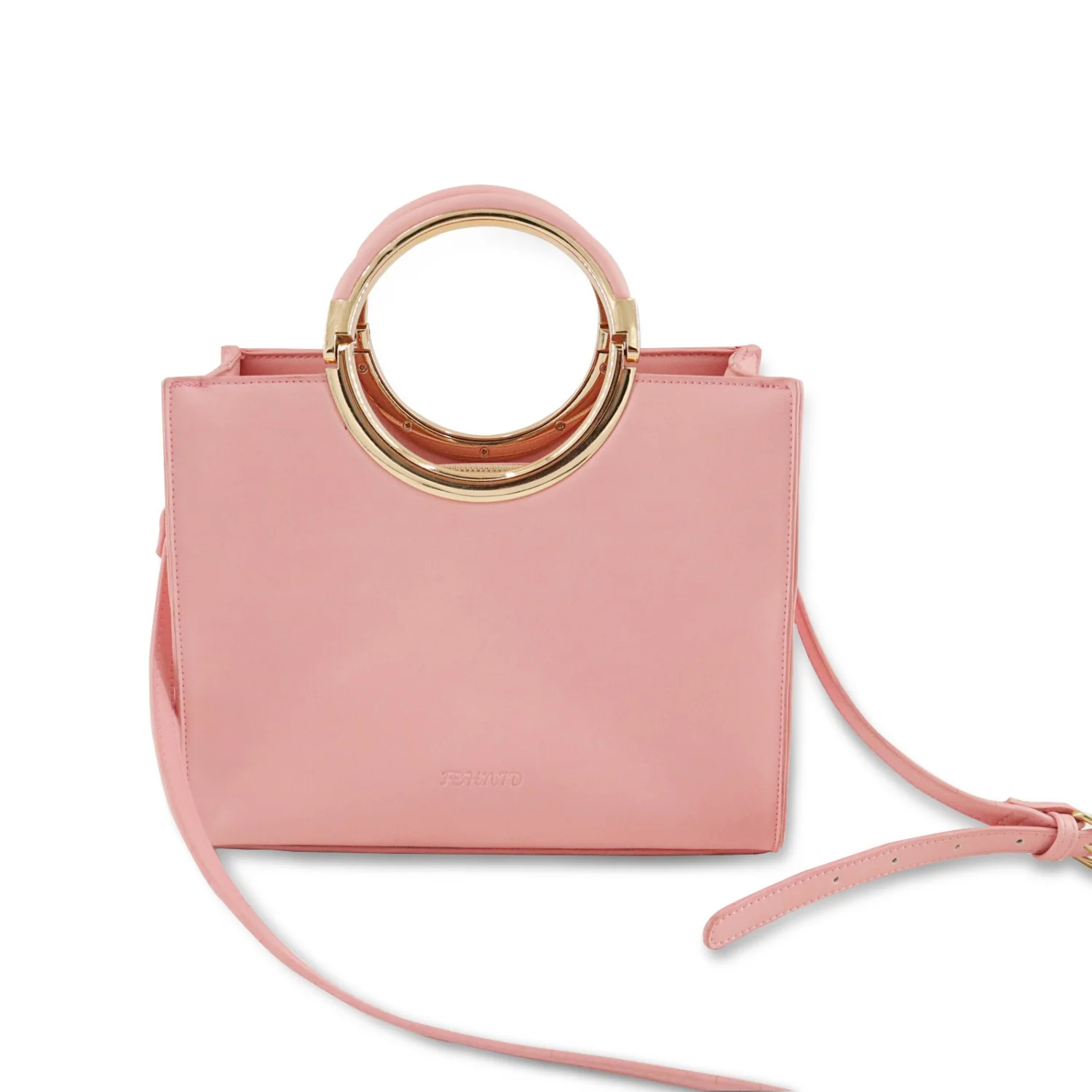 Feiteng Leather Ring-Handle Crossbody