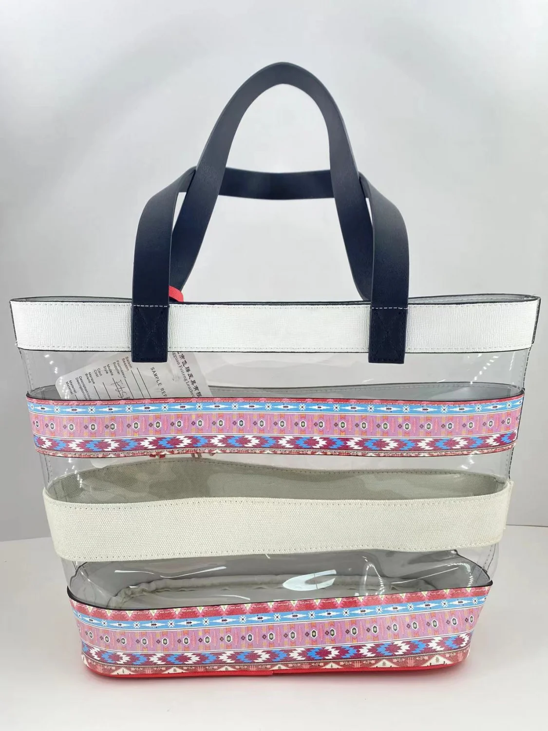 Feiteng Leather Clear Beach Tote