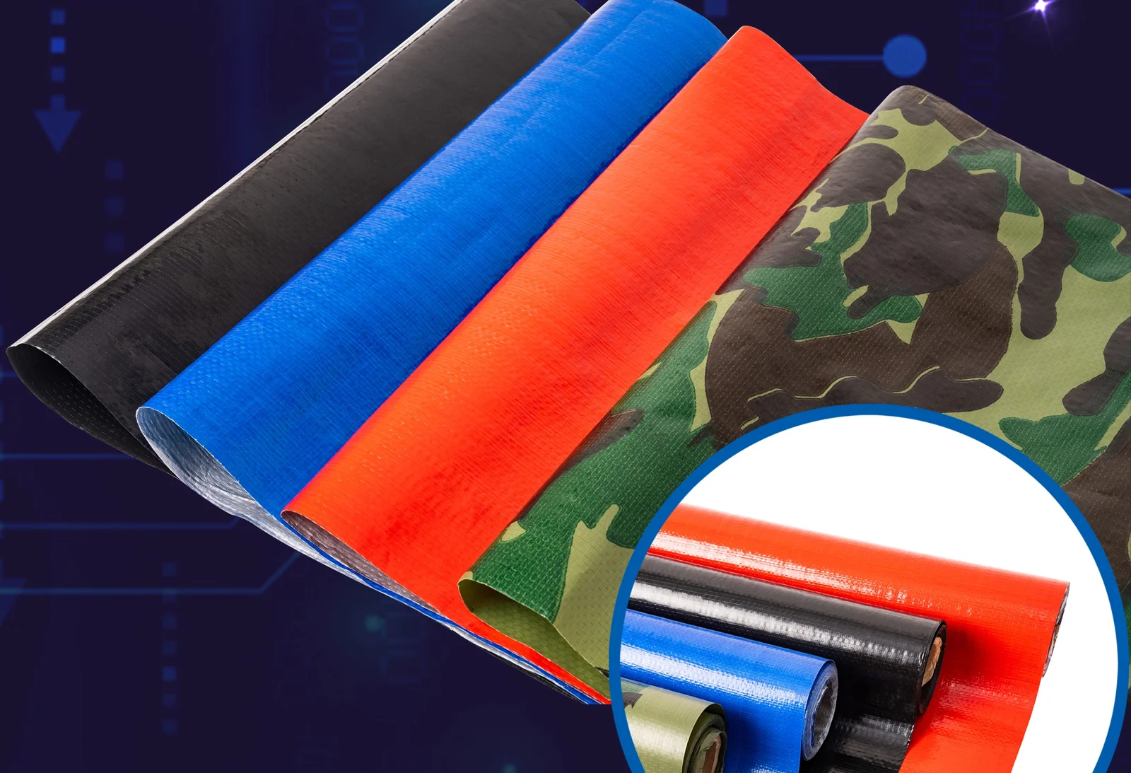 Fosu Jingwei New Materials PE Woven Tarpaulins