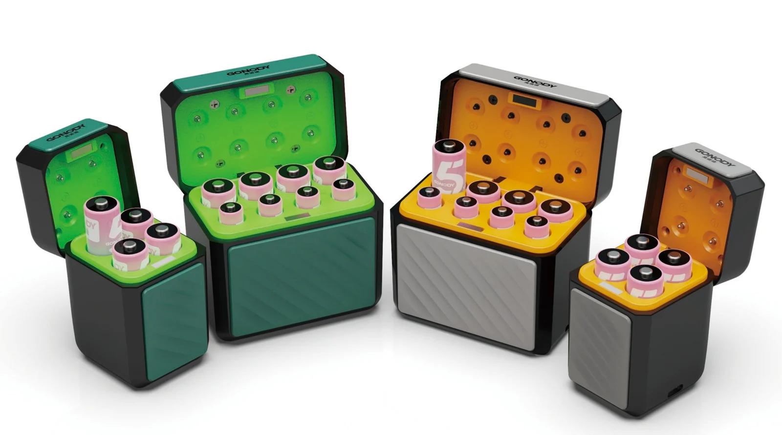 GONODY Battery Chargers Fridge-Style Case Family