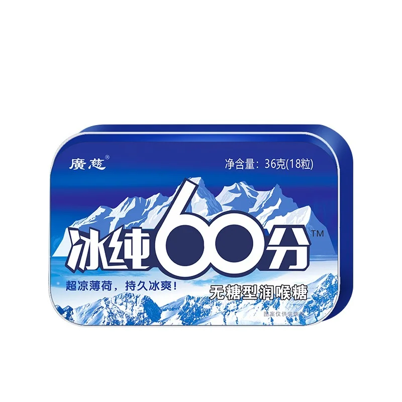 Guangci Nutraceuticals — OEM/ODM Gummy Sugar-Free Mint Lozenge, Tin