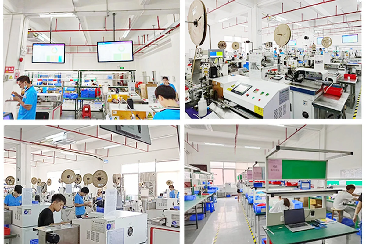 Huisheng Electronics facility &middot; Production Floor &middot; Four Views
