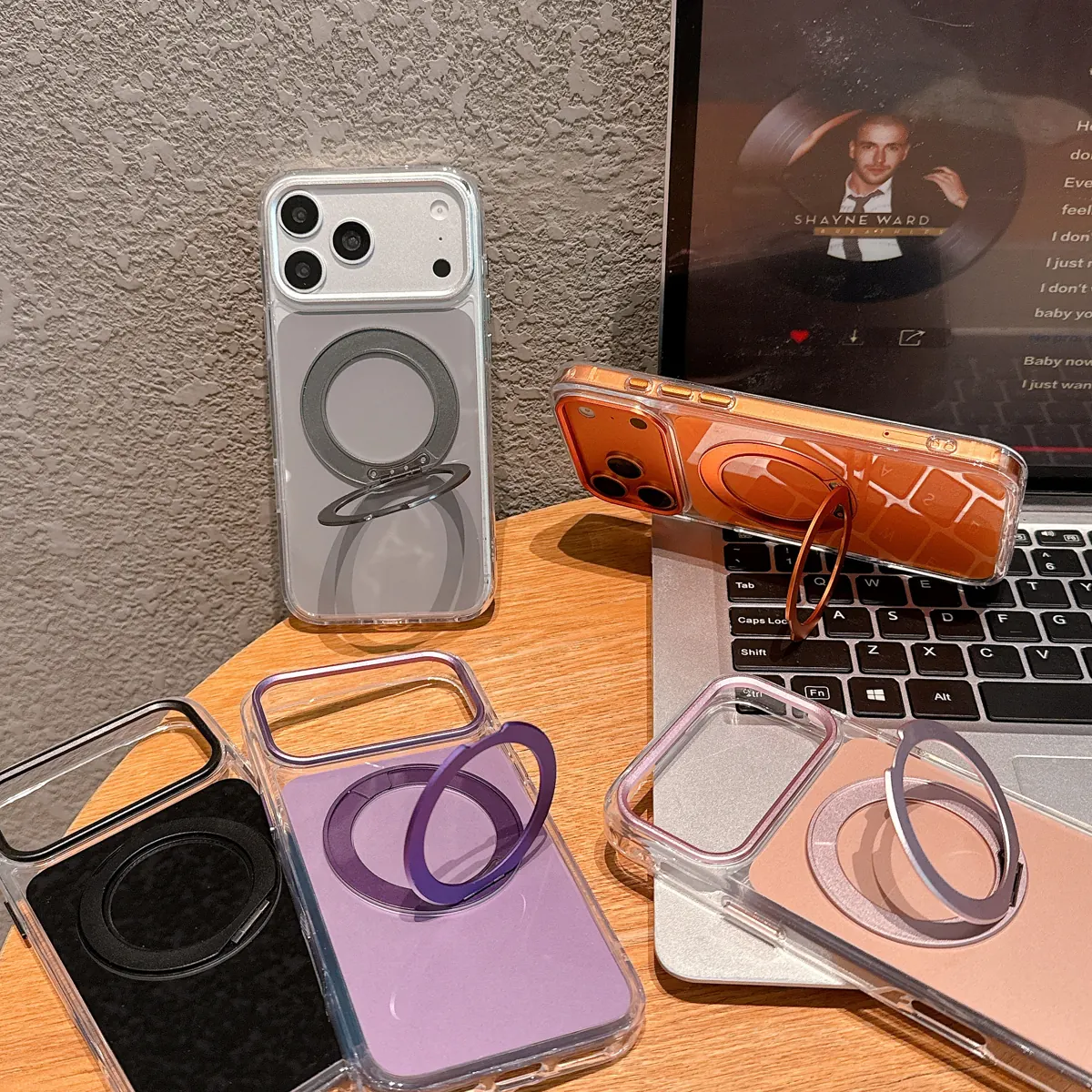 Mingxin Cases Ring Stand, Folded Out