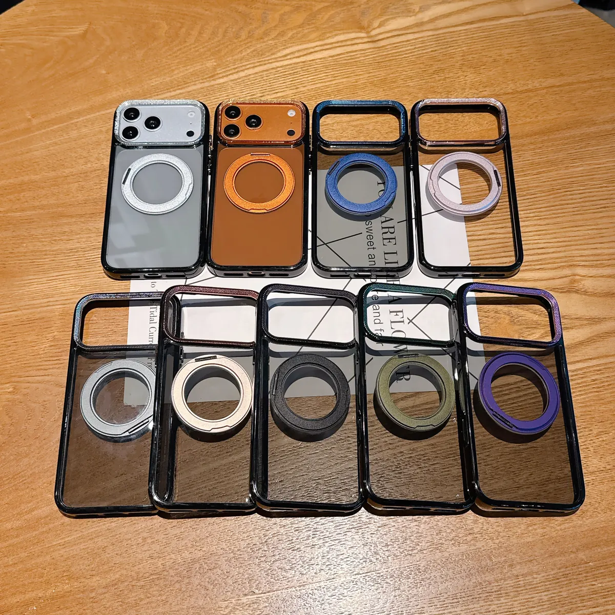 Mingxin Cases Frame Colours and Ring Finishes