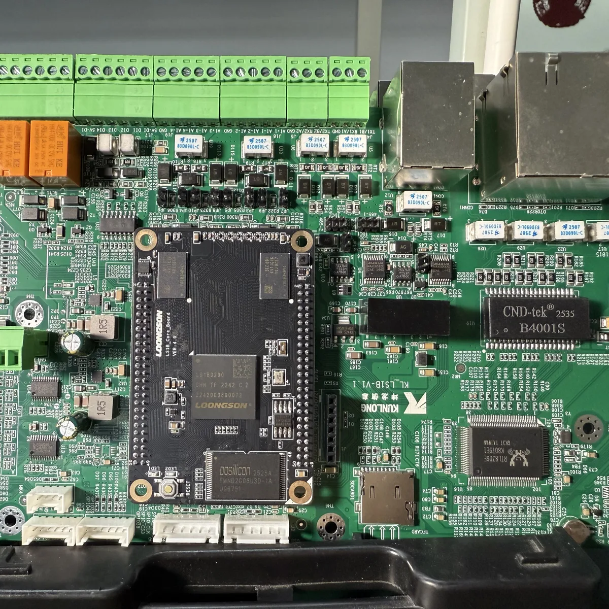 PCBA industrial control PLC with Loongson SoM