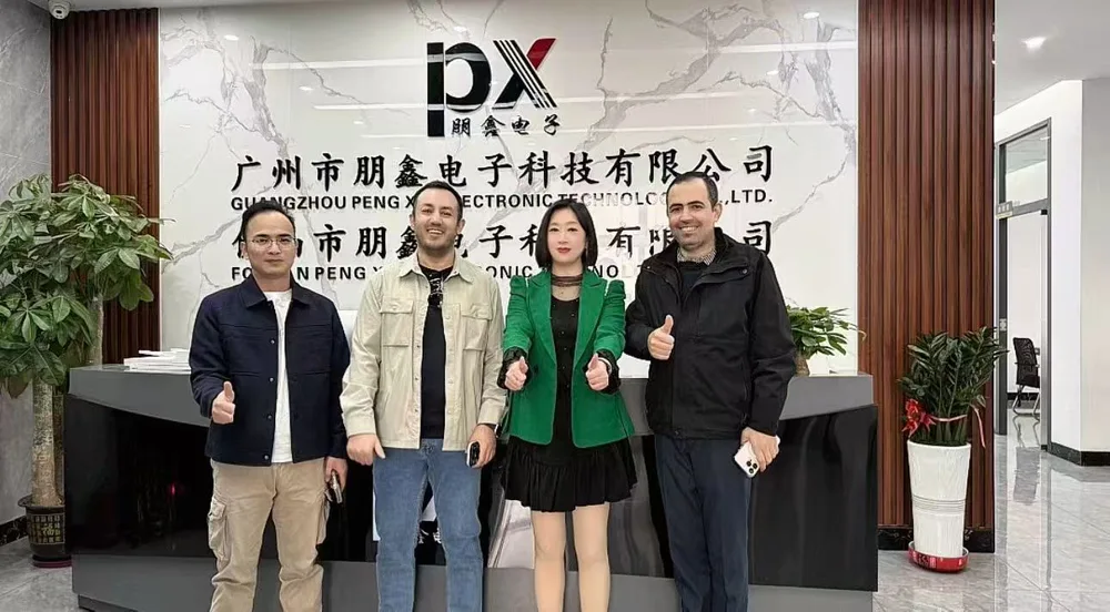 Buyers visiting the Pengxin Electronics factory in Foshan