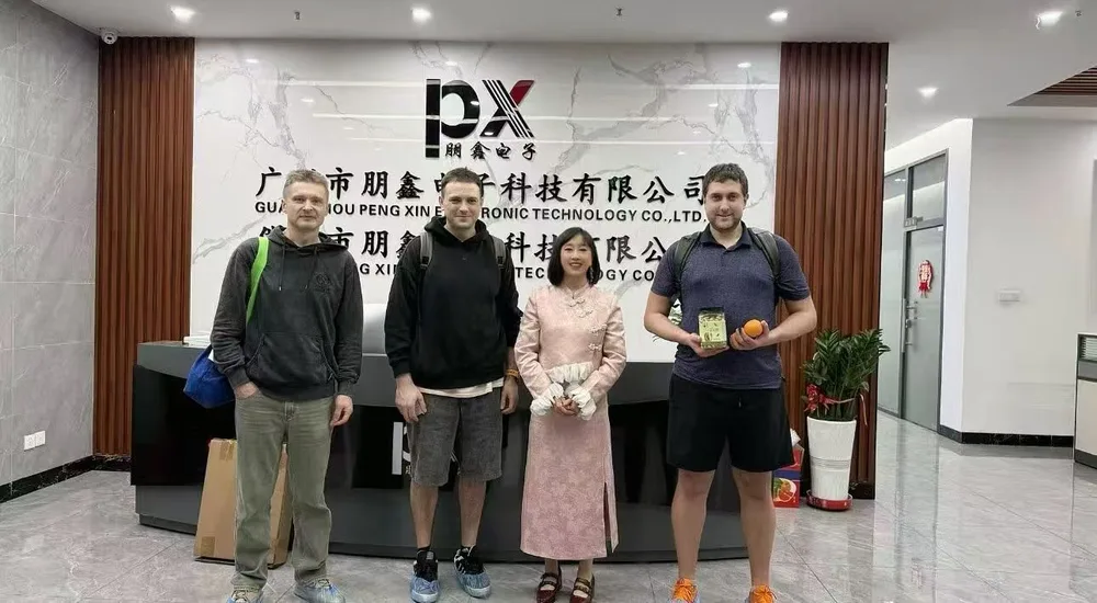 Buyers visiting the Pengxin Electronics factory in Foshan