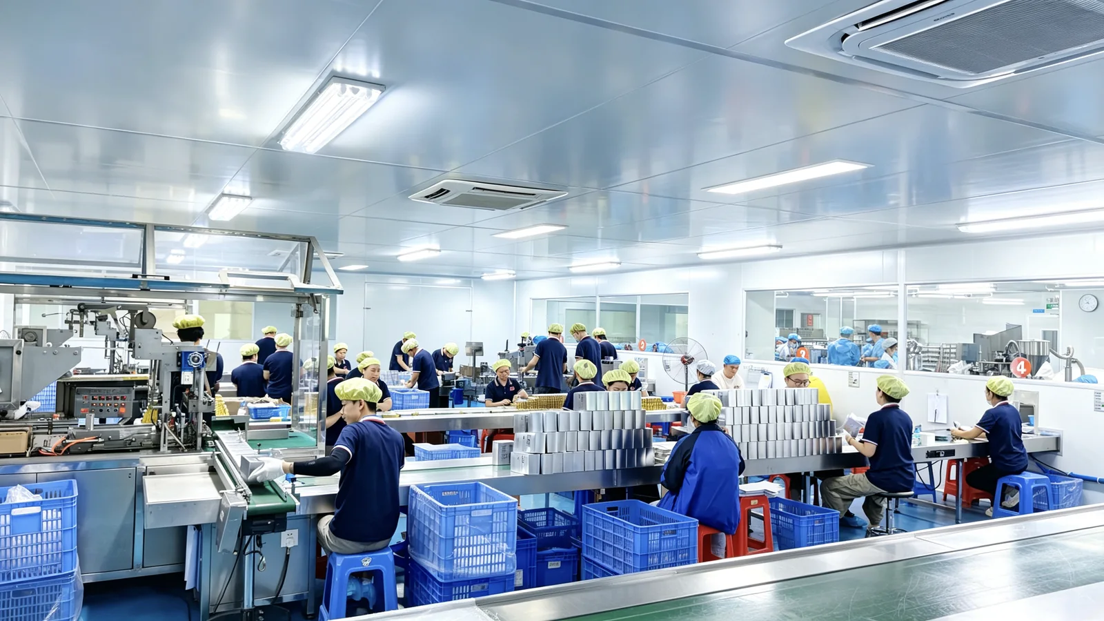 Yadun Cosmetics · hall de production en salle blanche à Baiyun, Guangzhou