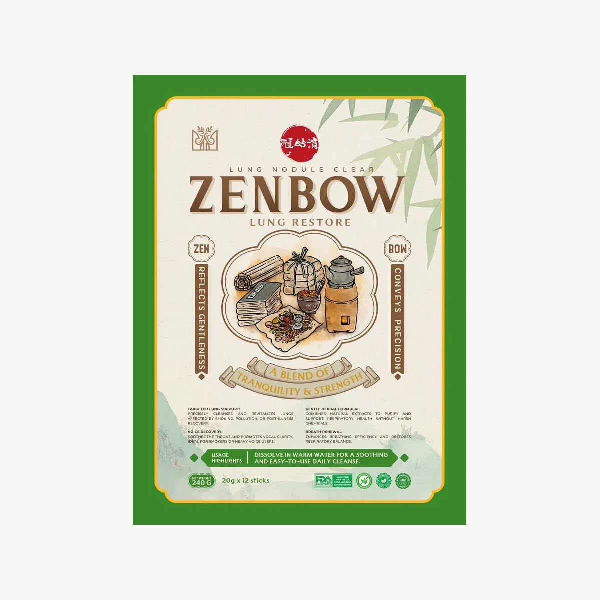 ZENBOW Lung Restore &middot; Front